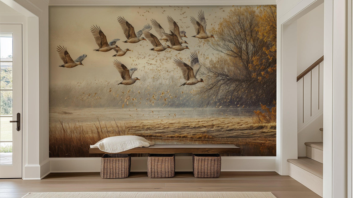 Beige Wallpaper Mural