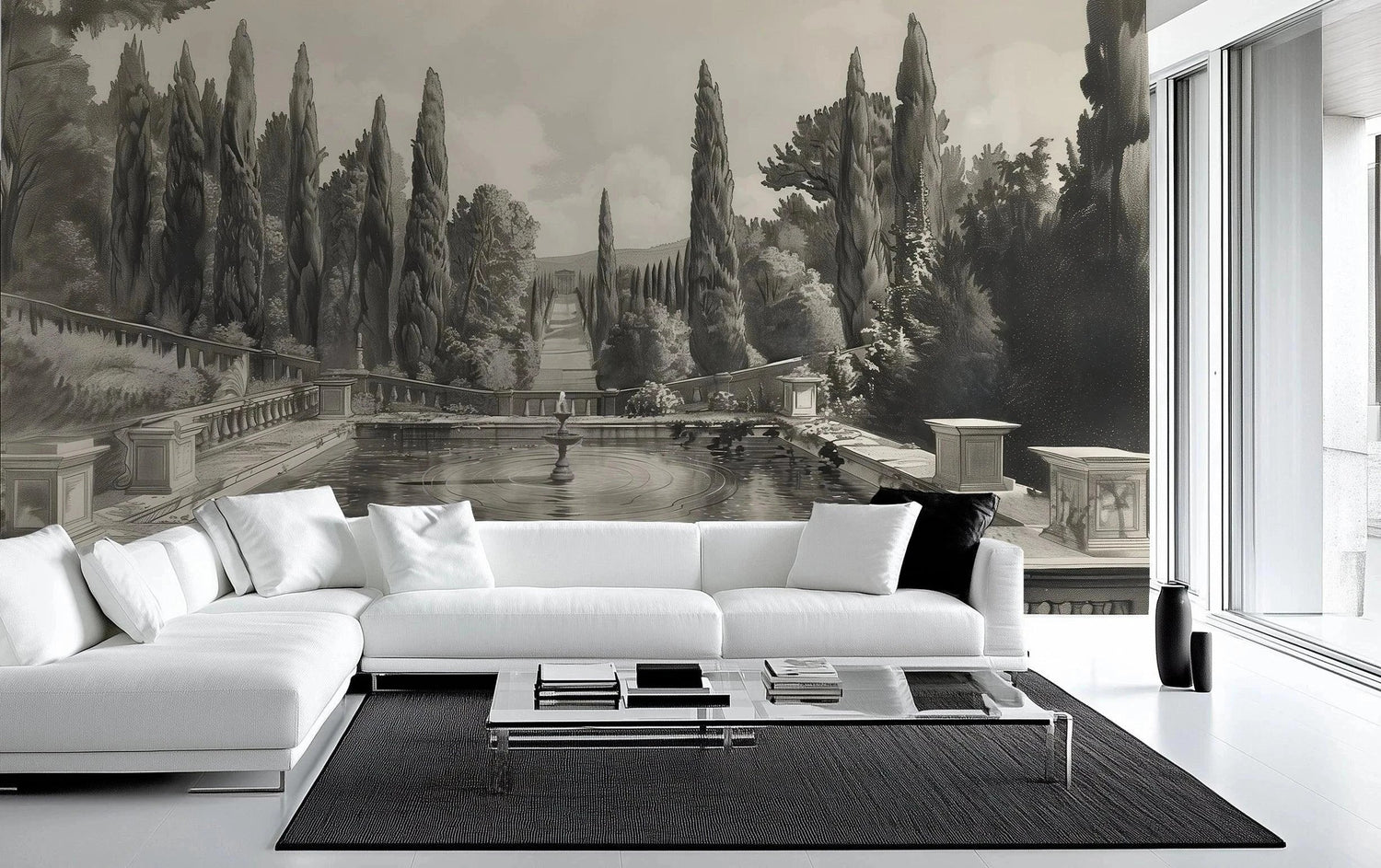 Black Wallpaper Mural