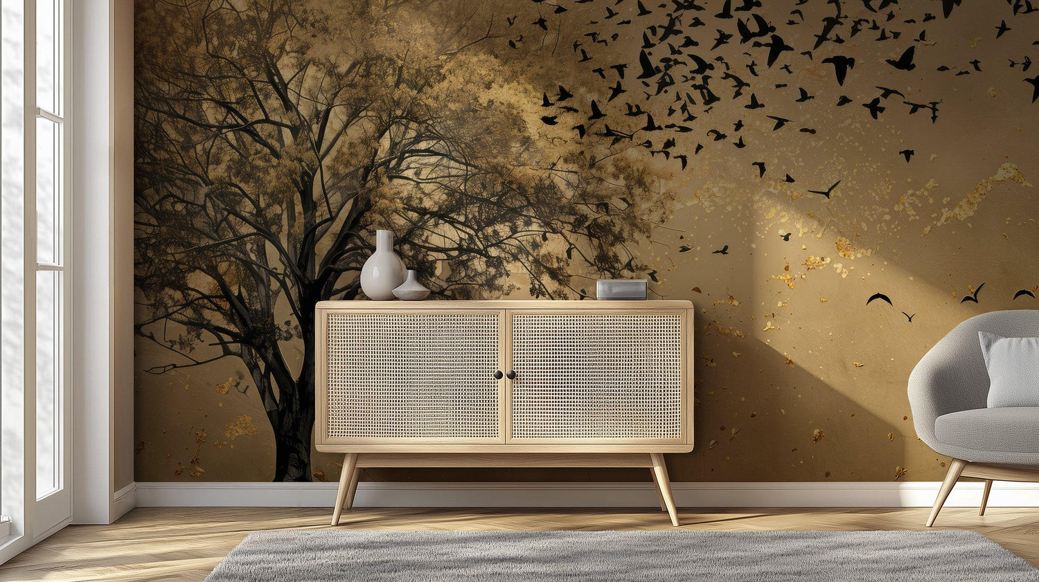 Gold Wallpaper Mural