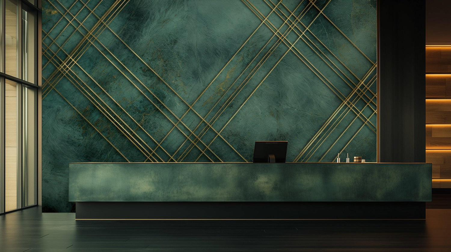 Green Wallpaper Mural