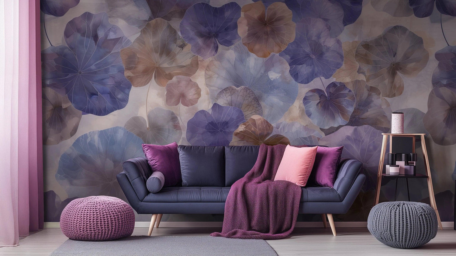 Purple Wallpaper Mural