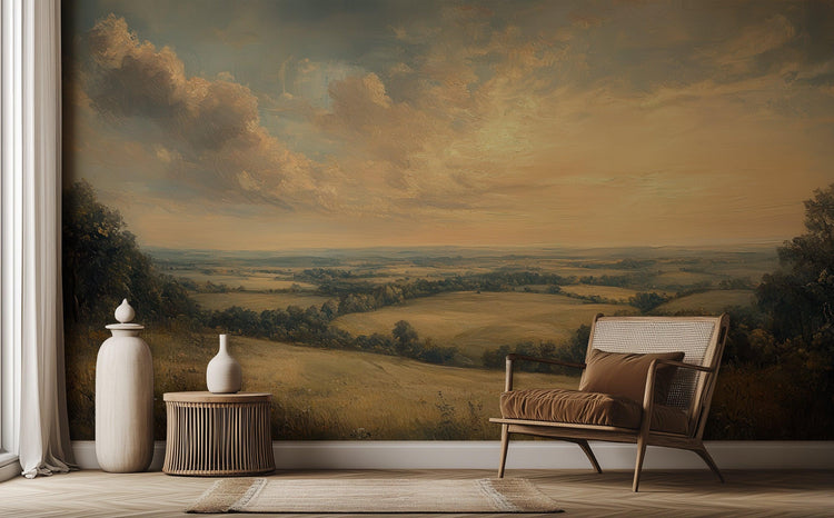 Sunset-Inspired Wallpaper Mural