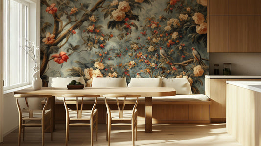 Bird and Flower wall mural - XWALLX